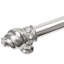 Caché 18 inches c.c. with 5/8 smooth center long pull with 23 rivoli Swarovski Clear Crystals with center brace in Platinum-999074687-999074674