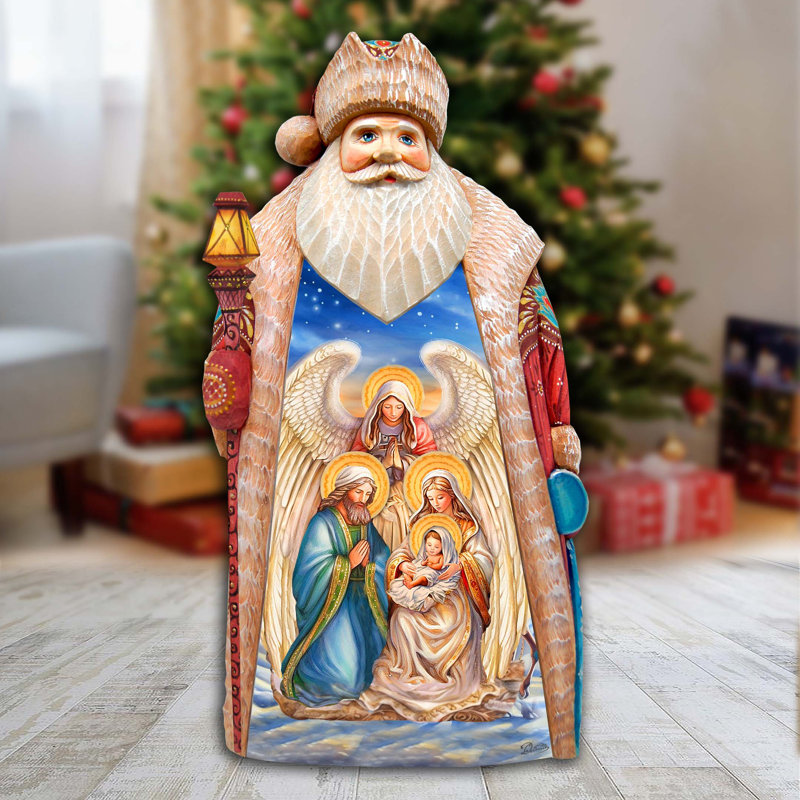 Christmas Figurine in Red/Brown/Blue/Yellow