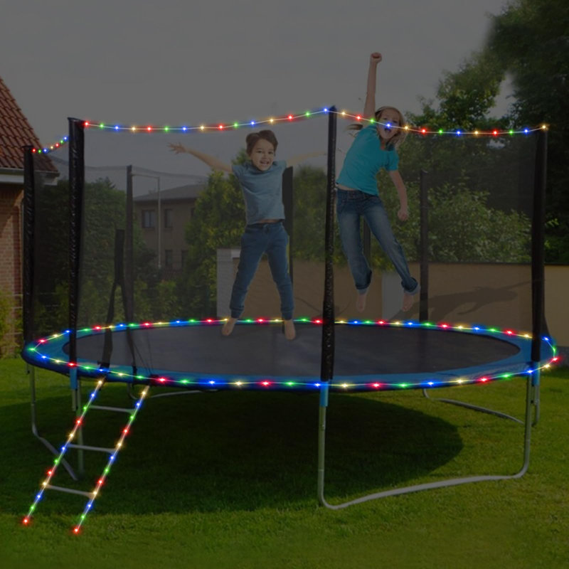 Christmas 2 Pack Solar Rope Lights Outdoor Waterproof,Each 33Ft 100 LED 8 Modes And Timer Clear Tube String Lights For Outside(Multicolor)