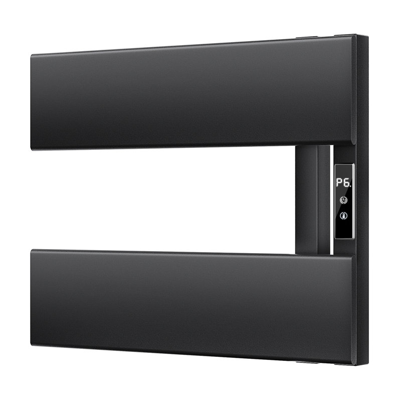 EIKANIOS Wall Mounted Plug-In or Hardwired Electric Towel Warmer - 158°F Professional Grade Heat with Timer - Matte Black/Matte White Finish