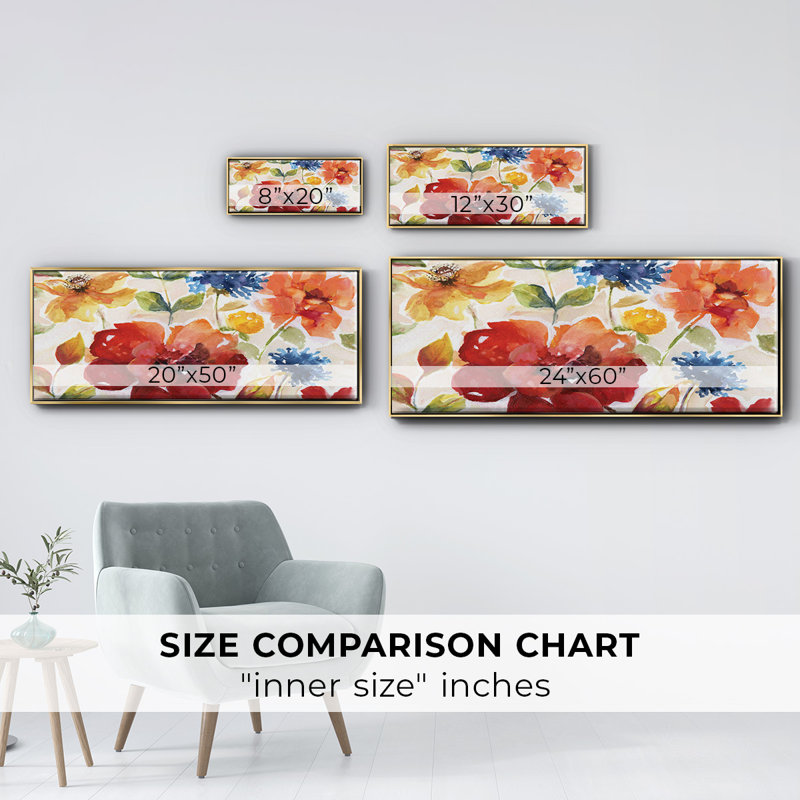 Summer Salsa, toile encadrée, H 24 po x l 60 po