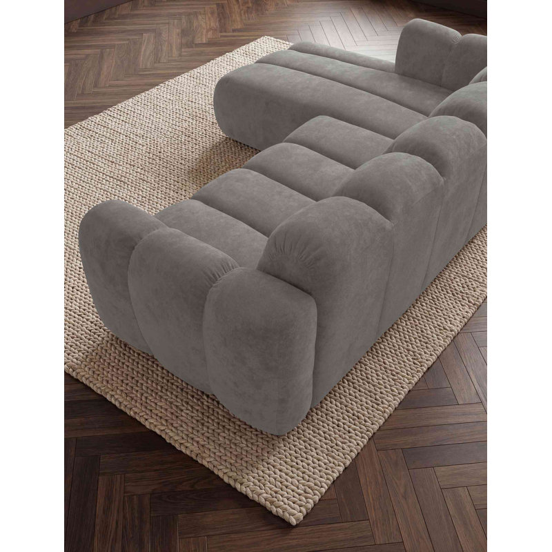 Michell 6 Seater Sofa Bed, Left Hand Facing, Gray
