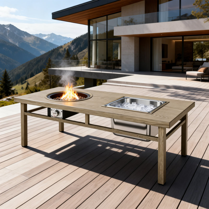 Table basse d'extérieur moderne 47 "