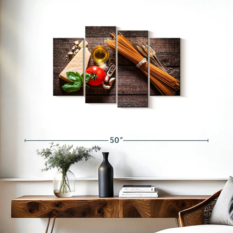 Yarlin Fresh Spaghetti Ingredients, 22" H x 36" W