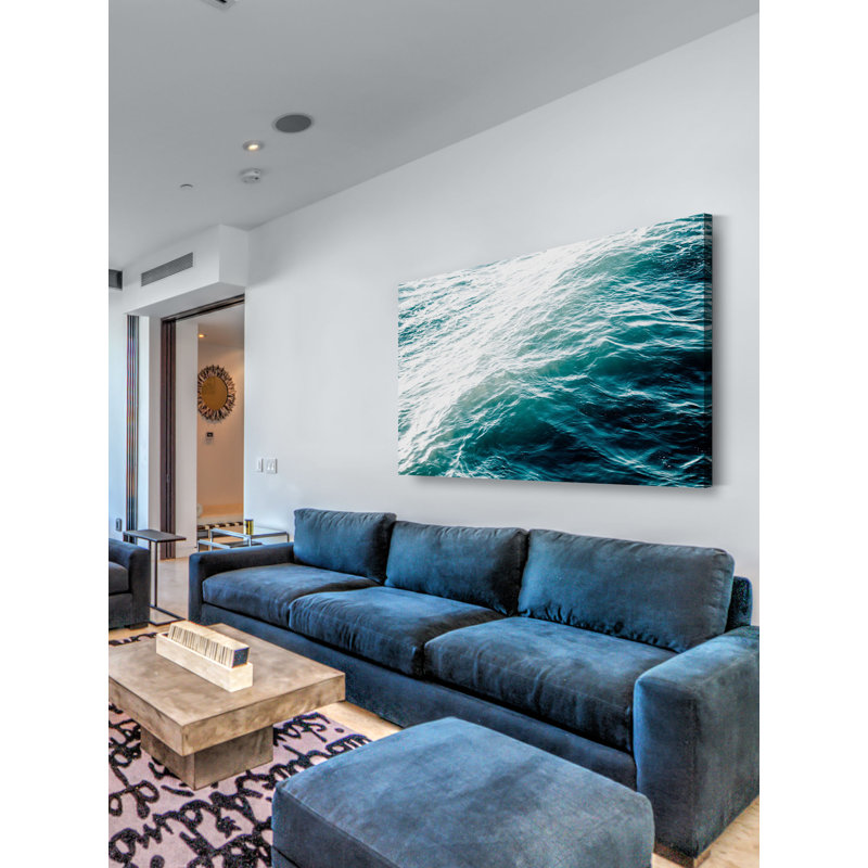 «Ombre In Turquoise» par Morgan J Hartley, reproduction d'art sur toile tendue, 20 po x 30 p