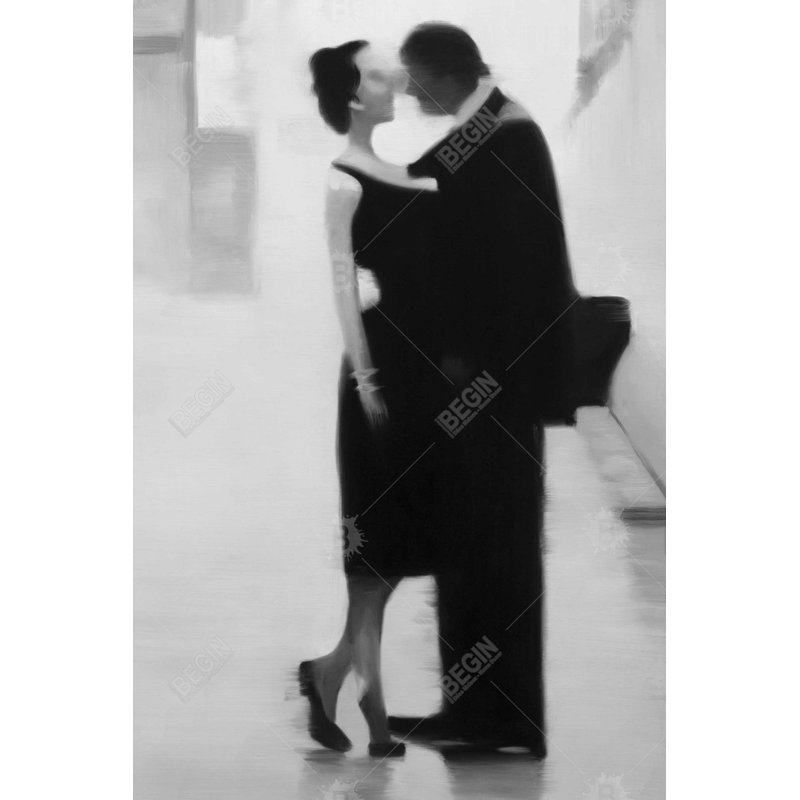 Couple in the street Bath Mat with Non-Slip Backing - Quick Dry Memory Foam Bathroom Rug - Absorbent - Modern Plush Spa-Style - Machine Washable