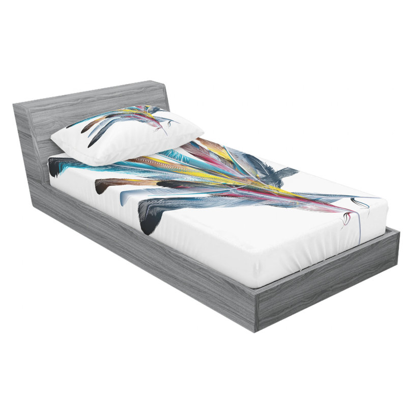 Microfiber Sheet Set, Twin Sheet Set with Fitted Sheet and 1 Pillowcase