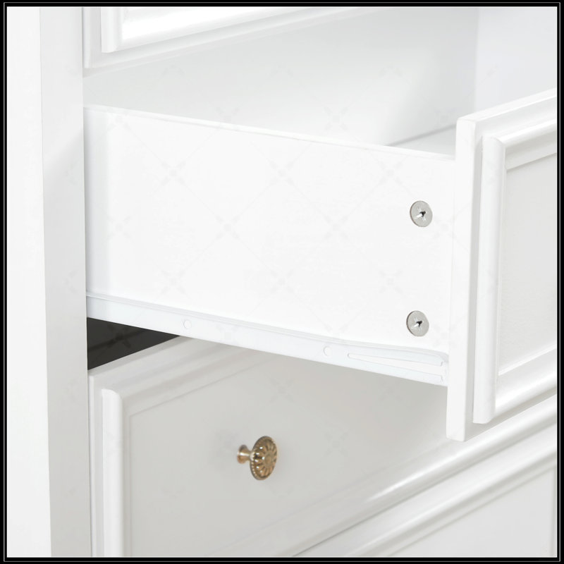 Commode 6 tiroirs Modern, Blanc