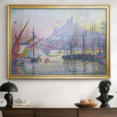 The Port of Marseille-Paul Signac-Framed Gallery Wrapped Canvas-1905