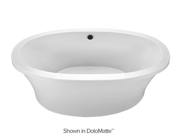MTI Solutions Freestanding Soaker Tub, White, Right
