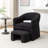 Upholstered Barrel Chair With Ottoman-549360592