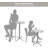 Dracy Round Metal Dining Table