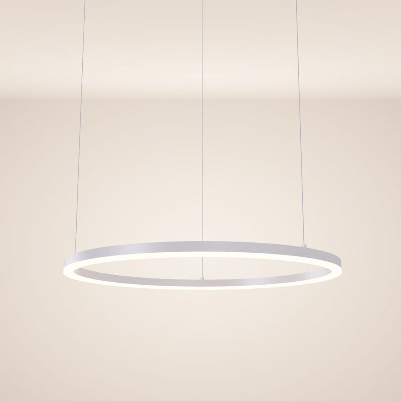 LED pendant lamp Ring 80 5M suspension 1, 500cm H x 33cm W x 33cm D, Gold