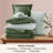 Bedsure King Size Comforter Set - 7 Pieces Olive Green King Bedding Set for All Seasons, Boho Contrasting Design Bed in a Bag with Comforter, Sheets, Pillowcases & Shams-110364985-105522621
