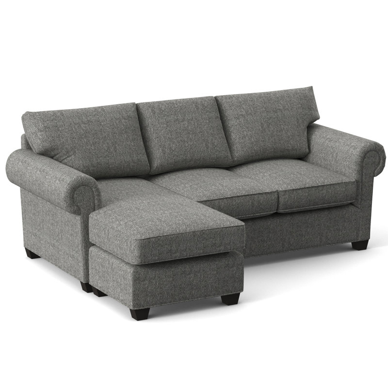 Canapé-lit et chaise longue réversible avec repose-pieds de 86 po Charlotte, À ressorts, Connelly Dove