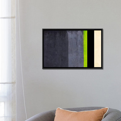 «Honeydew Slate Striped», impression sur toile