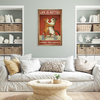Cat Life Is Better When You Dance 1 Piece Rectan Cat Life Is Better When You Dance On Canvas Graphic Art Cat Life Is Better When You Dance 1 Piece Rectan Cat Life Is Better When You Dance On Canvas Graphic Art