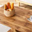 Table basse moderne et simple de luxe moderne de couleur bois. Le bureau d'ordinateur. La table de jeu. Convient pour la salle à manger, le salon, la terrasse et la cuisine. 47 po x 25,6 po 18 po