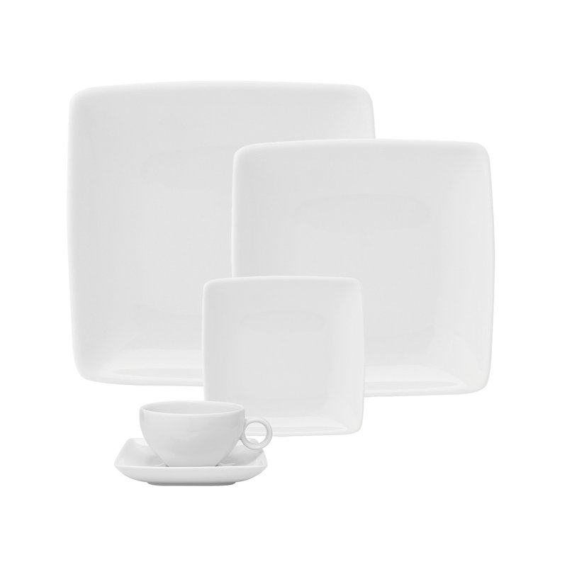 Carré White Teacup