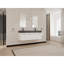 Meuble-lavabo mural 60 po avec lavabo, lavabo en résine noire à double rebord épais, ensemble KD-1440357563-1440357564