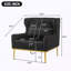 Chaise avec accoudoirs en velours Modern-130549281