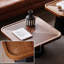 Table basse en bois massif au design rétro