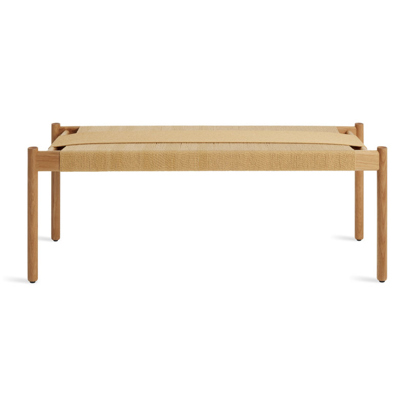 Invitation Bench, 18" H x 48" W x 18" D, White Oak