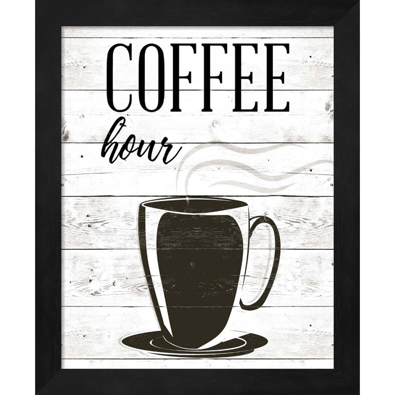 «Coffee Hour & Wine Time» par SD Graphics Studio, art encadré (ensemble de 2)