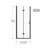 32" - 33.2" Adjustable Width Pivot Glass Shower Door, 6Mm Tempered Clear Glass, Black Finish, Reversible Installation, 180 Internally/Externally Pivot, Bi Folding Hinges, Water Leakage Prevention