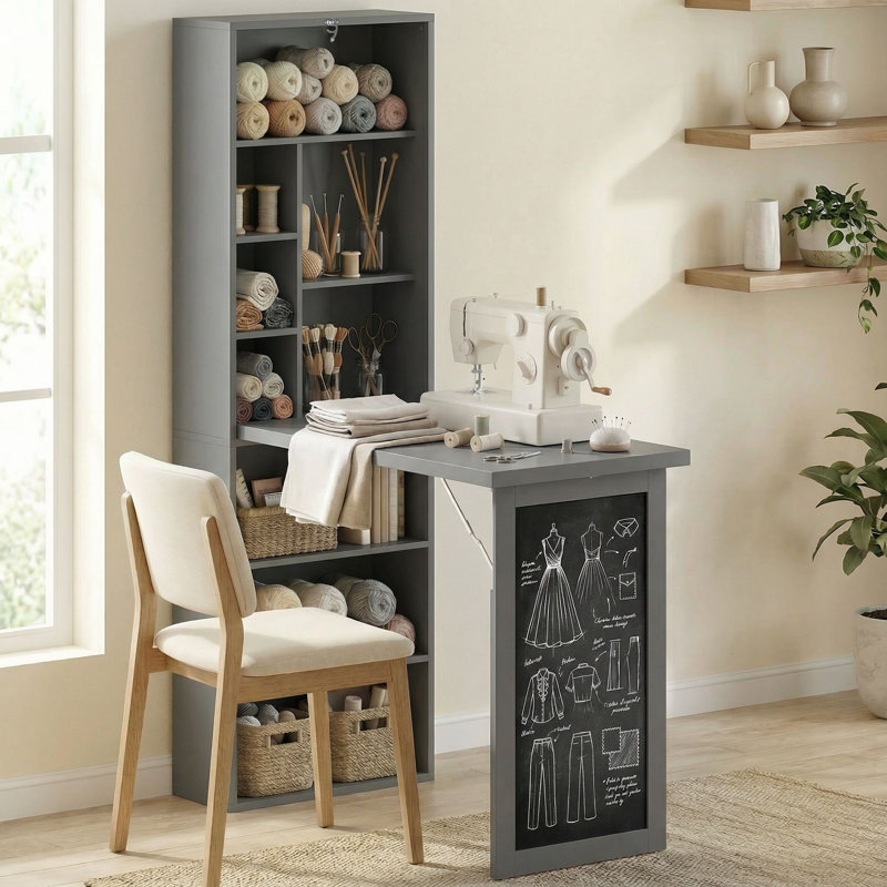 Dinges Ladder Desk, Grey