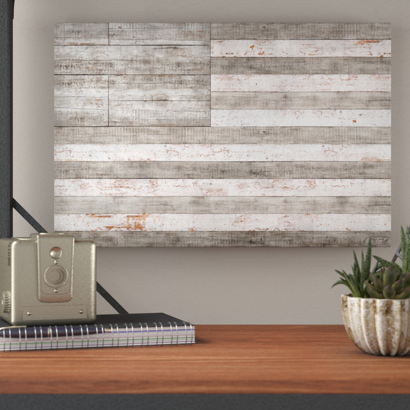 «Stars and Stripes», impression, H 26 po x l 40 po x 1,5 po, Toile