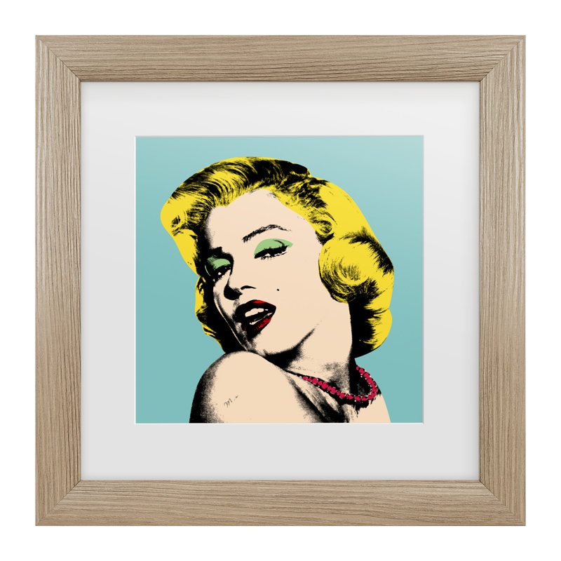 Mark Ashkenazi, art encadré «Andy Warhol», H 14,5 po x l 14,5 po x P 0,75 po, Argent