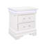 Table de chevet blanche Charlton avec DEL-1120827605