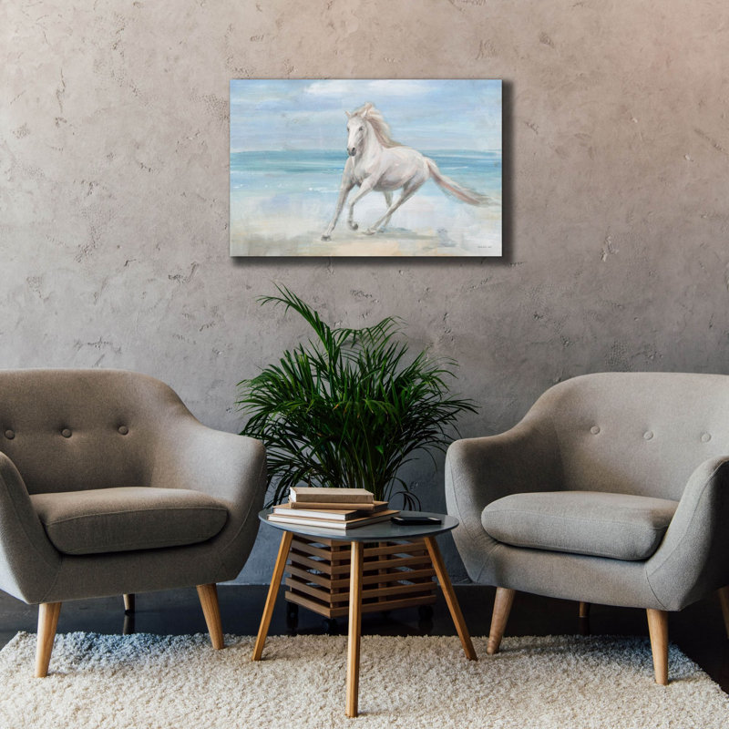 «Gallop On The Beach» par Danhui Nai, art mural sur toile, H 26 po x l 40 po