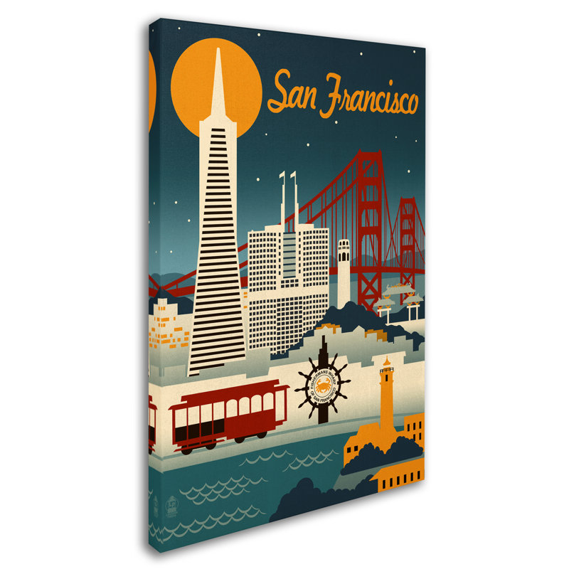 «Travel 122» par Lantern Press - impression sur toile tendue, H 19 po x l 12 po x P 2 po