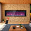 Foyer électrique mural 40 "encastré avec télécommande 40", minuterie 8H, couleur et luminosité réglables-1129263443