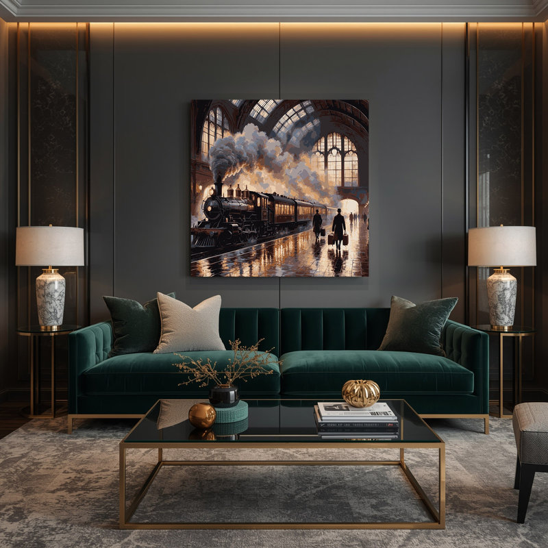 Art sur toile, transport, H 16 po x l 16 po