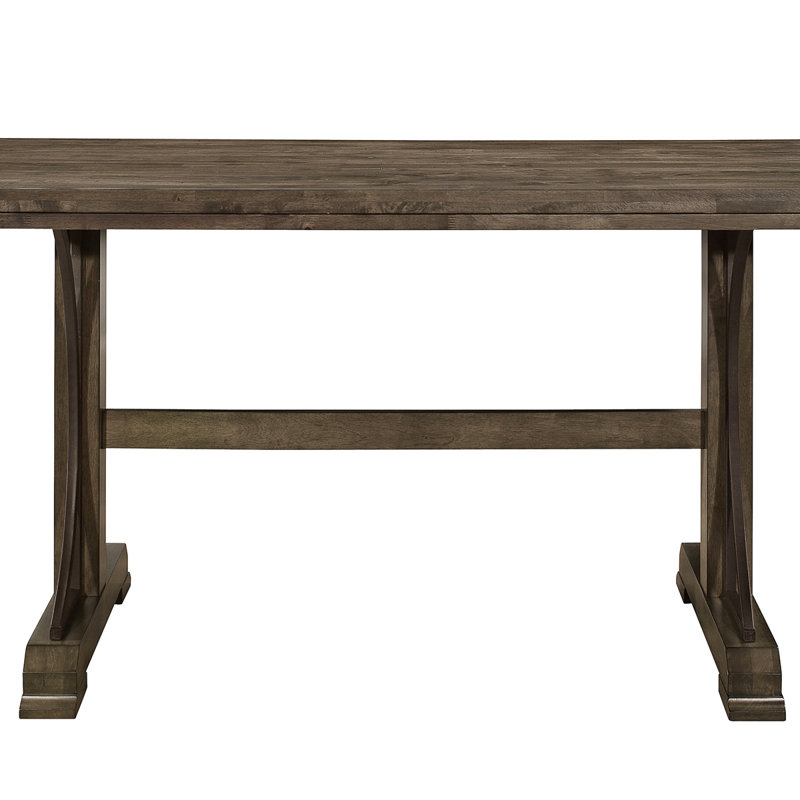 Lark Manor™ Pc Curved Metal Accents Trestle Base Rectangular Counter ...