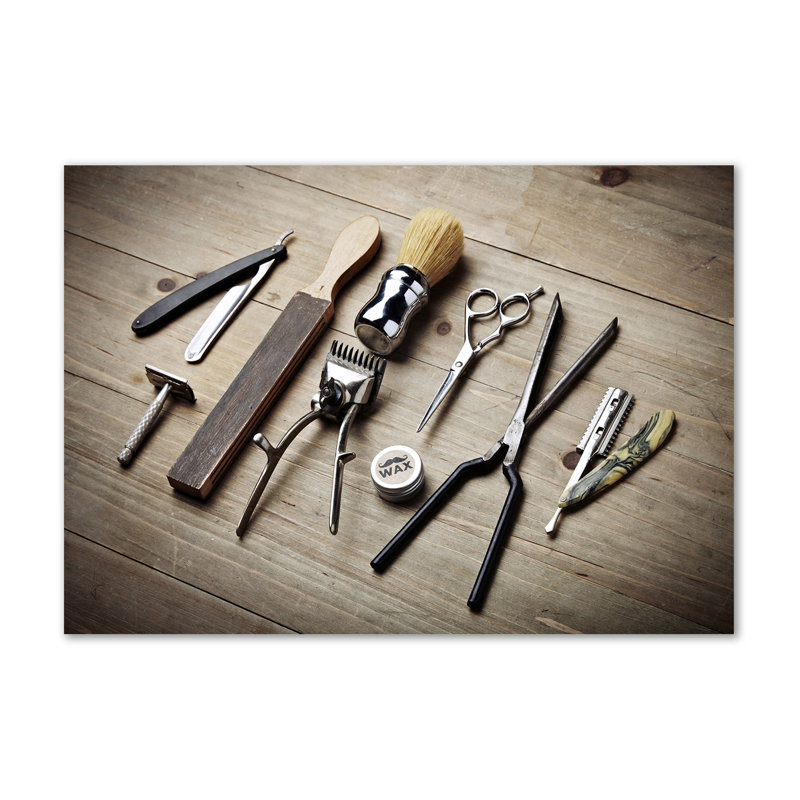 Male Hairdresser - Wrapped Canvas Print