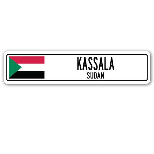 Bless international Kassala, Sudan Flag Aluminum Street Sign | Wayfair