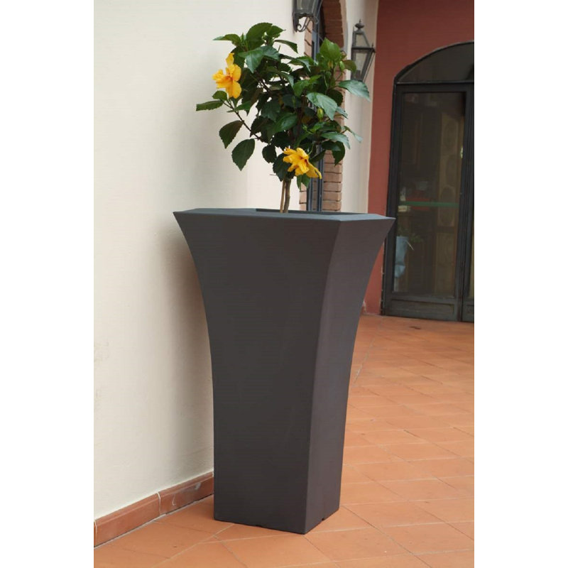 Lindemann Pot Planter, 100cm H x 56cm W x 56cm D, Anthracite