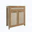 Buffet en rotin, armoire de rangement de style campagnard avec tablette réglable