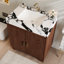 Meuble-lavabo de comptoir en pierre aggloméré 30 po avec lavabo en céramique-1880264719