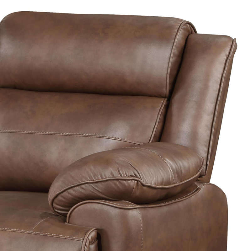 Fauteuil d'appoint rembourré rembourré brun foncé