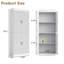 Garde-manger 70,1 po, armoire de rangement avec 4 portes cannelées et tablettes réglables-1429949988