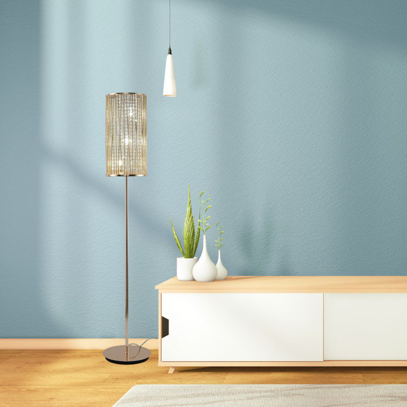 Asharra 158cm Floor Lamp, Gold