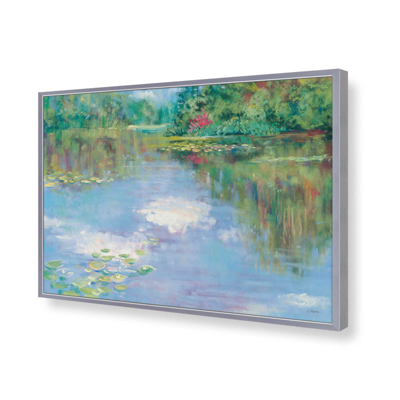 «Reflections» par Carol Rowan, reproduction d'art, 18 W x 12 H, Silver, Framed Print