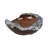 Decorative Bowl Wood Capiz Teakwood Natural Edge For Home Office Living Room Bedroom Casual Style Accent - 3" Brown