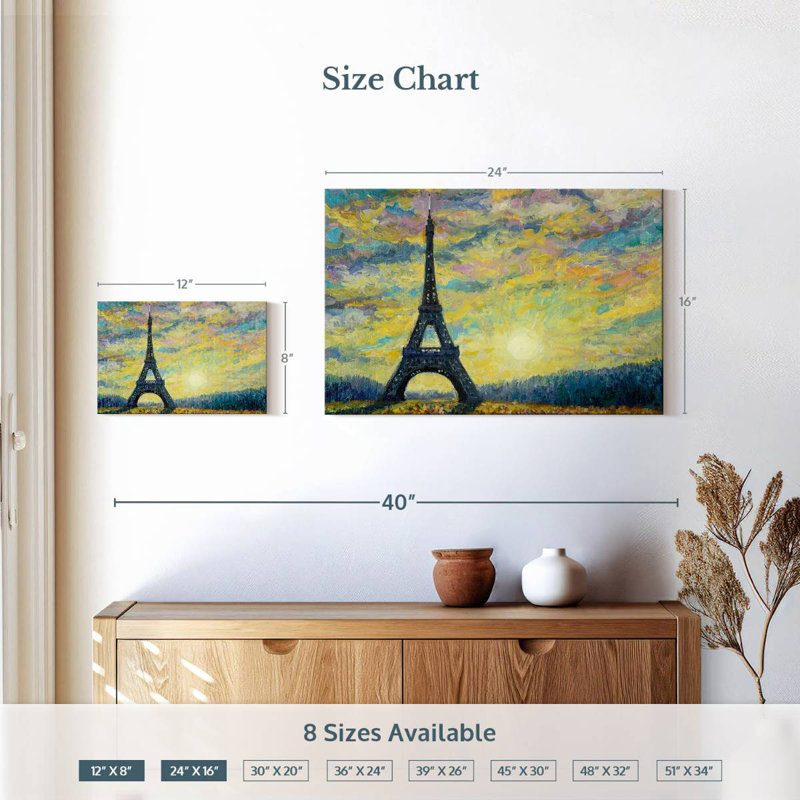 Lilie Eiffel Tower, 16" H x 24" W