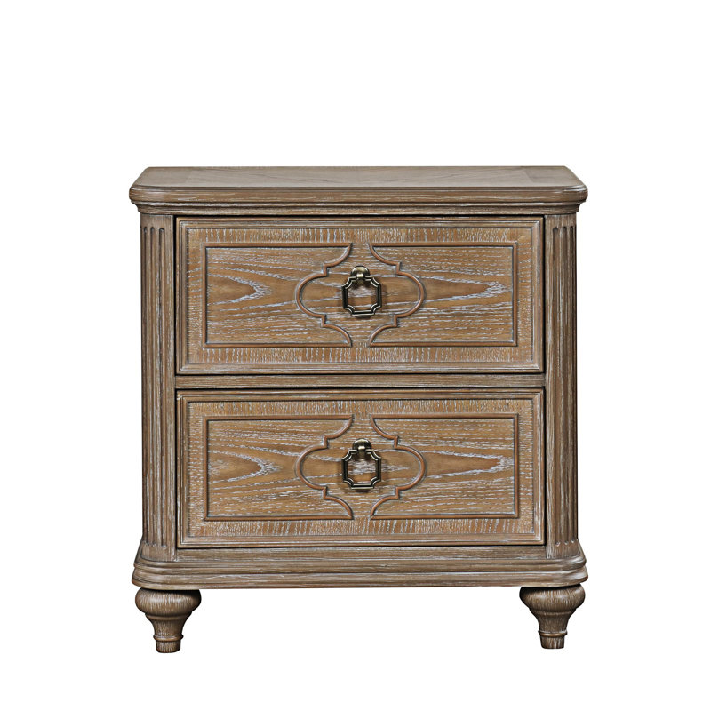 Table de chevet avec tiroirs